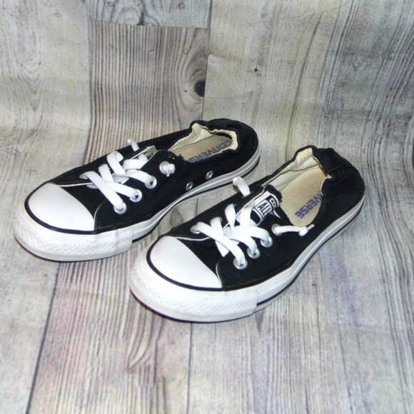 CONVERSE Chuck Taylor All Star Shoreline Black Sneakers Womens Size 7 - Picture 3 of 7